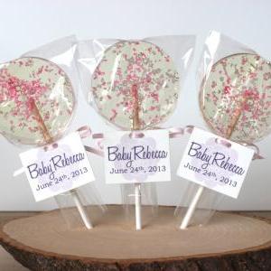 Cotton Candy Baby Shower Favors, Pink Candy, Baby Shower Favors