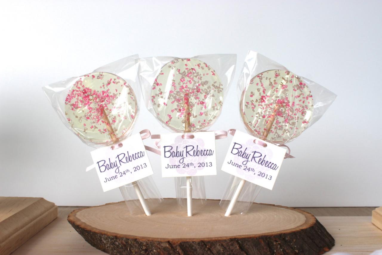 Cotton Candy Baby Shower Favors, Pink Candy, Baby Shower Favors, Wedding Favors, Heart Candy, Be ...