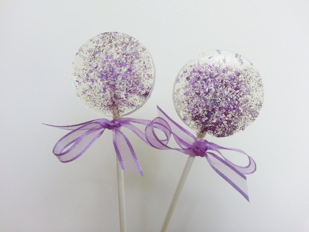 purple baby shower favors