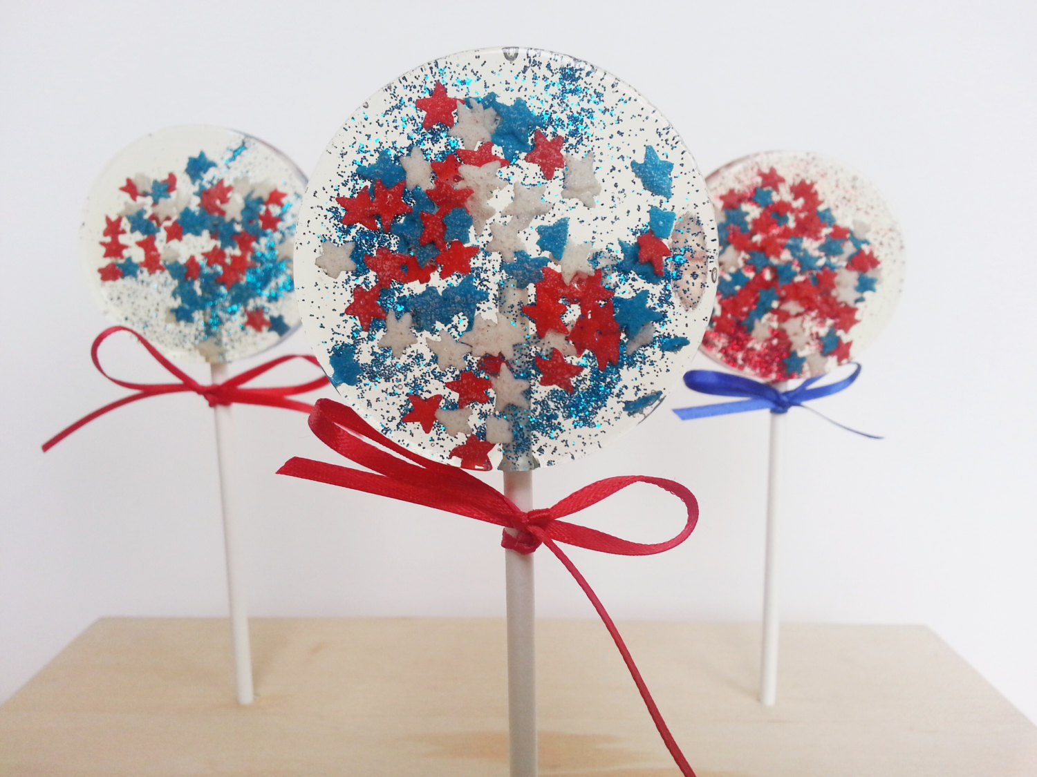 Fourth Of July Lollipops, Celebration Lollipops, Hard Candy Lollipops
